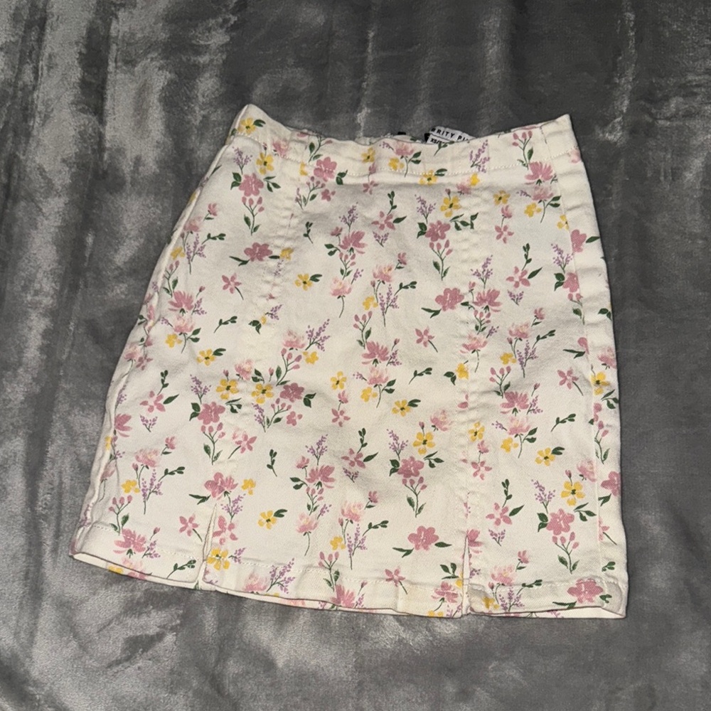 Celebrity Pink Cream and Pink Mini Skirt